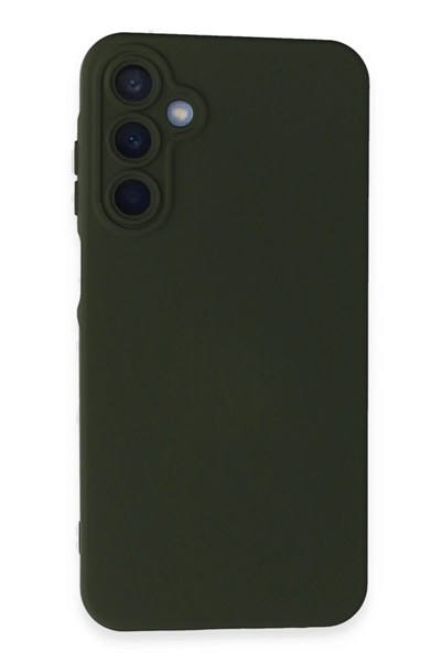 Mey İthalat®  Samsung Galaxy A05S Kılıf Nano içi Kadife Silikon - Koyu Yeşil