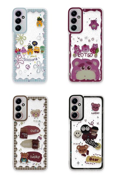 Mey İthalat®  Samsung Galaxy A05S Kılıf Sweet Desenli Silikon Kapak - Şeffaf