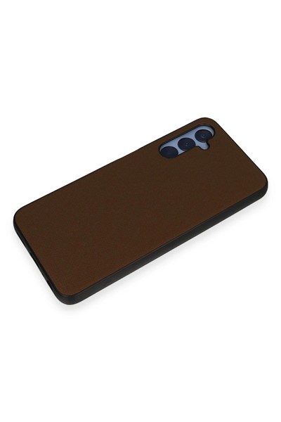 Mey İthalat®  Samsung Galaxy A05S Kılıf Taft Kapak - Kahverengi