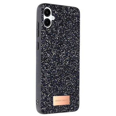 Mey İthalat®  Samsung Galaxy A06 Bright Simli Kapak - Siyah