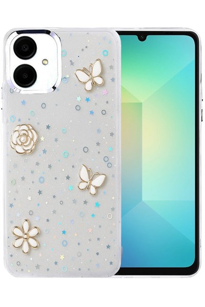 Mey İthalat®  Samsung Galaxy A06 Fiyonk Desenli Kapak - Desen 10