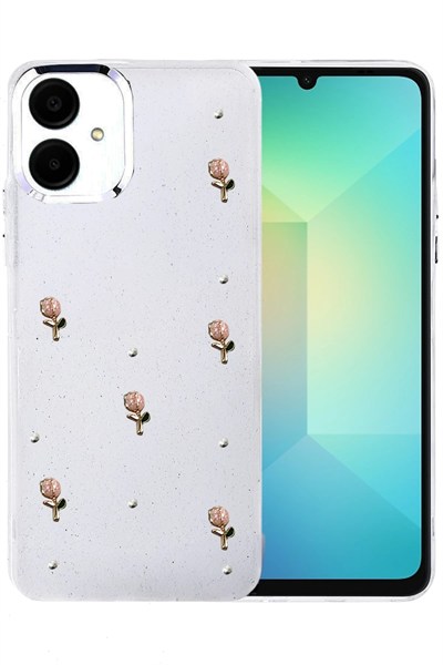 Mey İthalat®  Samsung Galaxy A06 Fiyonk Desenli Kapak - Desen 6