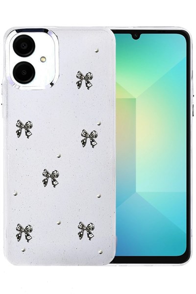 Mey İthalat®  Samsung Galaxy A06 Fiyonk Desenli Kapak - Desen 5