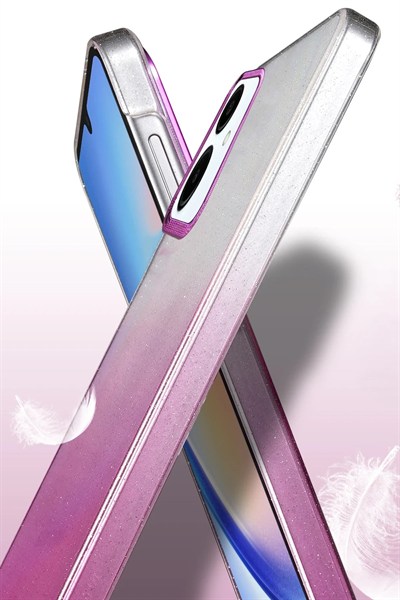 Mey İthalat®  Samsung Galaxy A06 Glossy Kapak - Mavi