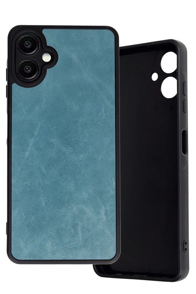 Mey İthalat®  Samsung Galaxy A06 Kılıf Aras Deri Kapak - Açık Yeşil