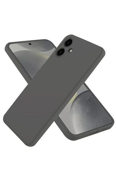 Mey İthalat®  Samsung Galaxy A06 Kılıf First Silikon - Gri