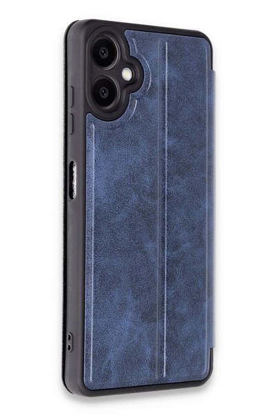 Mey İthalat®  Samsung Galaxy A06 Kılıf Flip Cover - Lacivert