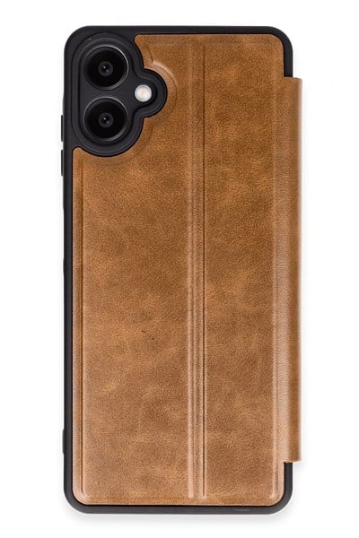 Mey İthalat®  Samsung Galaxy A06 Kılıf Flip Cover - Taba