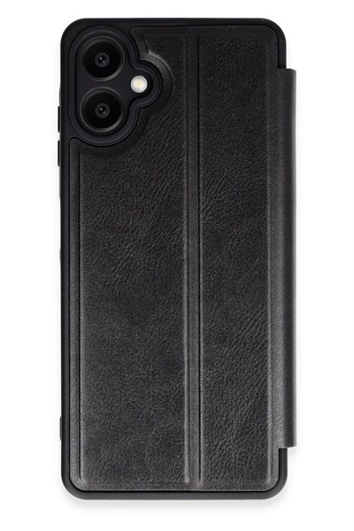 Mey İthalat®  Samsung Galaxy A06 Kılıf Flip Cover - Siyah
