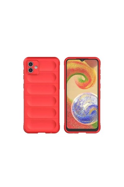 Mey İthalat®  Samsung Galaxy A06 Kılıf Optimum Silikon - Kırmızı