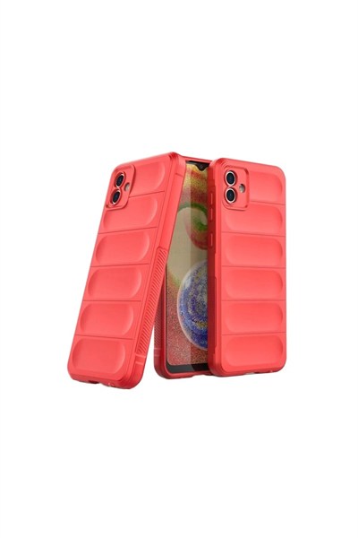 Mey İthalat®  Samsung Galaxy A06 Kılıf Optimum Silikon - Kırmızı