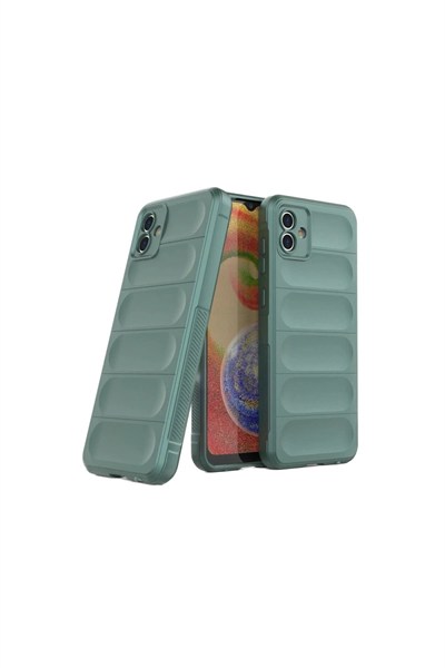 Mey İthalat®  Samsung Galaxy A06 Kılıf Optimum Silikon - Koyu Yeşil
