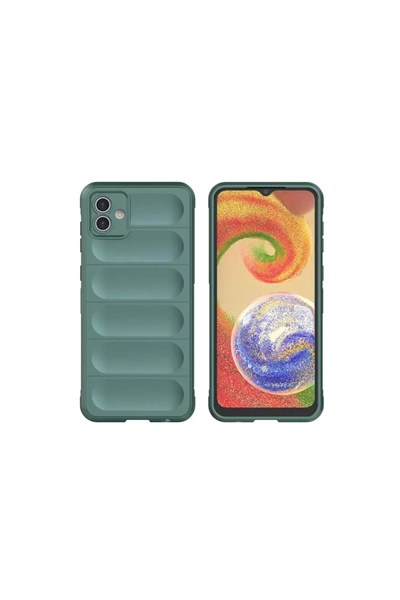 Mey İthalat®  Samsung Galaxy A06 Kılıf Optimum Silikon - Koyu Yeşil