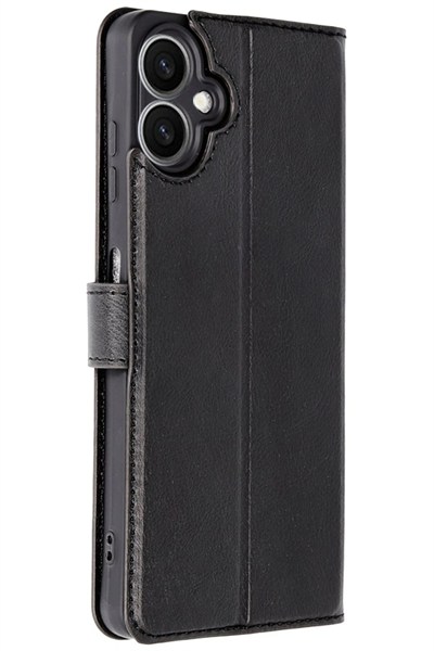 Mey İthalat®  Samsung Galaxy A06 Kılıf Trend S Plus Kapaklı Kılıf - Siyah