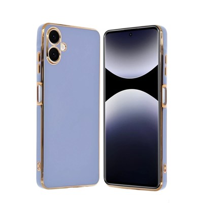 Mey İthalat®  Samsung Galaxy A06 Kılıf Volet Silikon - Mavi