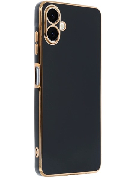 Mey İthalat®  Samsung Galaxy A06 Kılıf Volet Silikon - Siyah