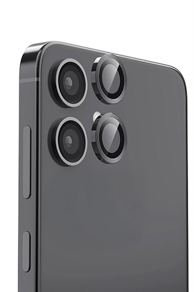 Mey İthalat®  Samsung Galaxy A06 Raze Metal Kamera Lens - Siyah