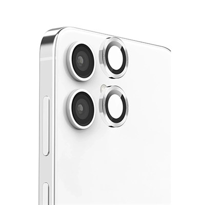 Mey İthalat®  Samsung Galaxy A06 Raze Metal Kamera Lens - Gümüş