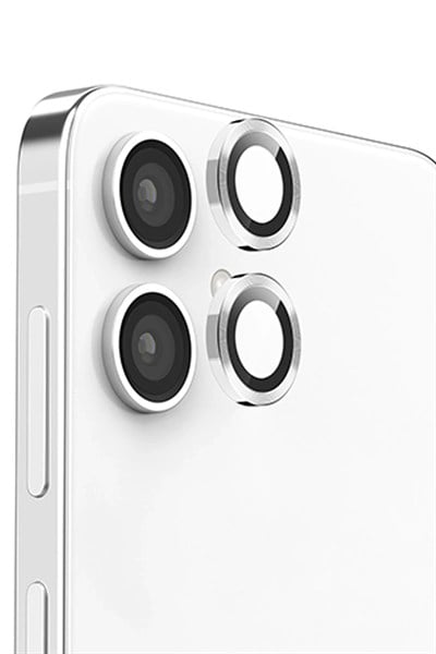 Mey İthalat®  Samsung Galaxy A06 Raze Metal Kamera Lens - Gümüş