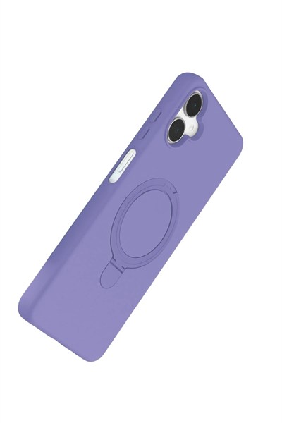 Mey İthalat®  Samsung Galaxy A06 Regal Magsafe Standlı Kapak - Lila