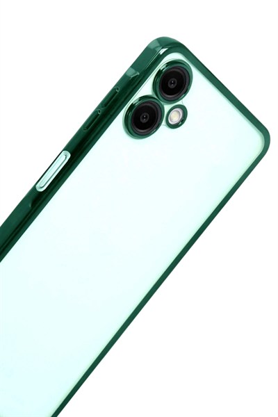 Mey İthalat®  Samsung Galaxy A07 4G  Lensli Silikon - Yeşil