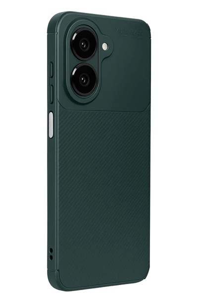 Mey İthalat®  Samsung Galaxy A07 4G Auto Focus Karbon Kapak - Koyu Yeşil
