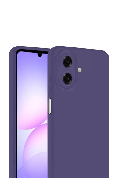 Mey İthalat®  Samsung Galaxy A07 4G First Silikon - Mürdüm