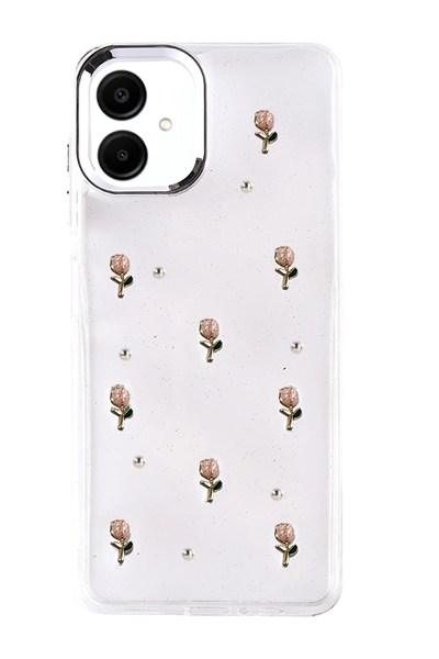 Mey İthalat®  Samsung Galaxy A07 4G Fiyonk Desenli Kapak - Desen 6
