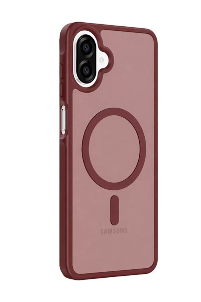 Mey İthalat®  Samsung Galaxy A07 4G Jota Magsafe Kapak - Bordo