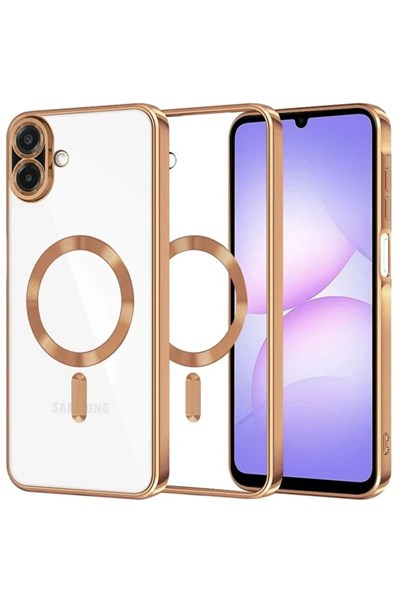 Mey İthalat®  Samsung Galaxy A07 4G Kross Magneticsafe Kapak - Çöl Titanyum