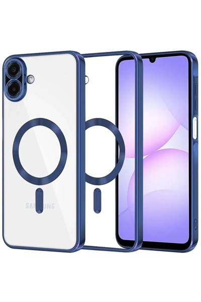 Mey İthalat®  Samsung Galaxy A07 4G Kross Magneticsafe Kapak - Lacivert