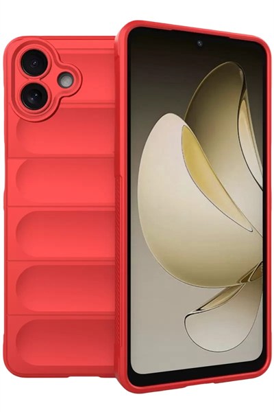Mey İthalat®  Samsung Galaxy A07 4G Optimum Silikon - Kırmızı