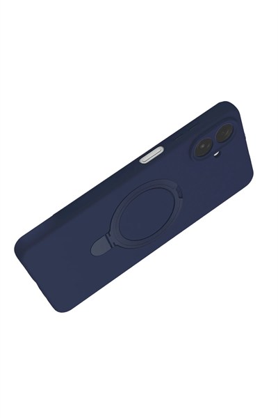 Mey İthalat®  Samsung Galaxy A07 4G Regal Magsafe Standlı Kapak - Lacivert