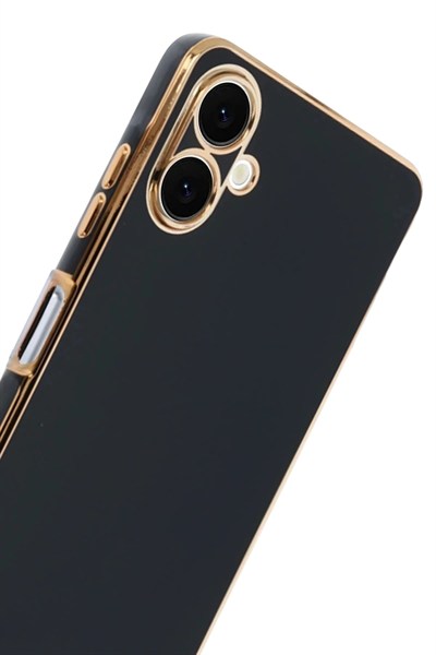 Mey İthalat®  Samsung Galaxy A07 4G Volet Silikon - Siyah