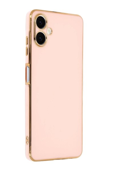 Mey İthalat®  Samsung Galaxy A07 4G Volet Silikon - Pembe