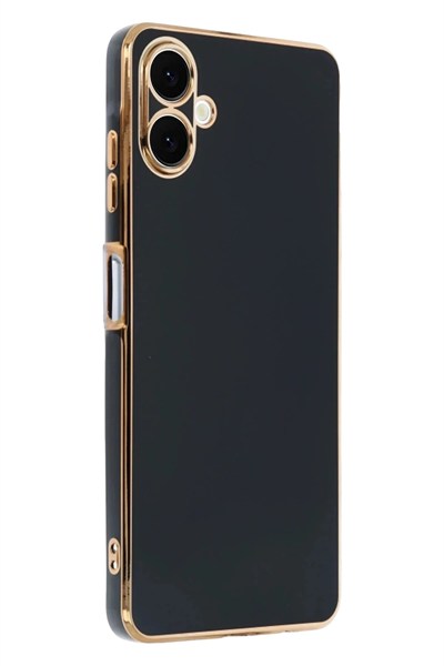 Mey İthalat®  Samsung Galaxy A07 4G Volet Silikon - Siyah