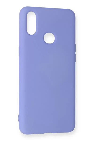 Mey İthalat®  Samsung Galaxy A10S Kılıf Nano içi Kadife Silikon - Lila