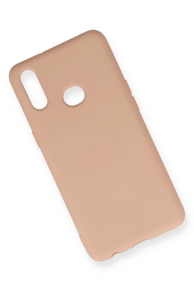 Mey İthalat®  Samsung Galaxy A10S Kılıf Nano içi Kadife Silikon - Pudra