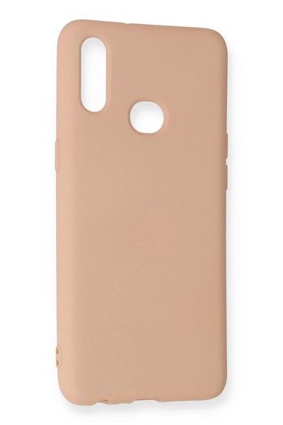 Mey İthalat®  Samsung Galaxy A10S Kılıf Nano içi Kadife Silikon - Pudra