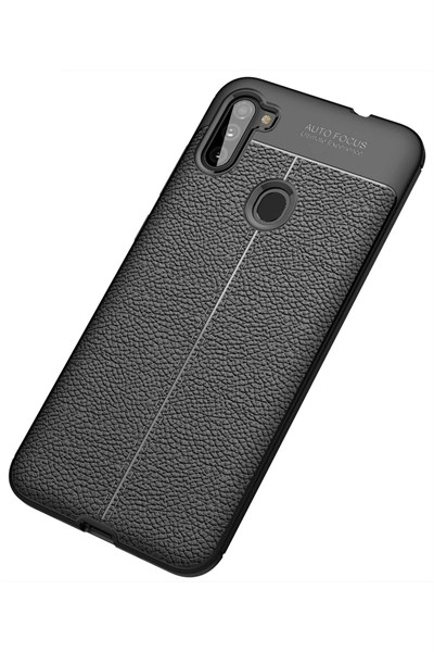Mey İthalat®  Samsung Galaxy A11 Kılıf Auto Focus Kapak - Siyah