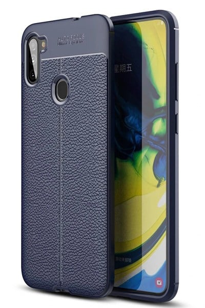 Mey İthalat®  Samsung Galaxy A11 Kılıf Auto Focus Kapak - Lacivert
