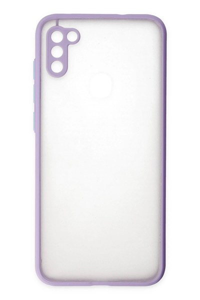 Mey İthalat®  Samsung Galaxy A11 Kılıf Montreal Silikon Kapak - Mor