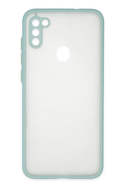 Mey İthalat®  Samsung Galaxy A11 Kılıf Montreal Silikon Kapak - Turkuaz