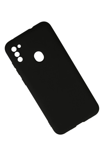 Mey İthalat®  Samsung Galaxy A11 Kılıf Nano içi Kadife Silikon - Siyah