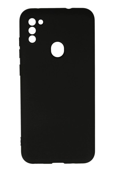 Mey İthalat®  Samsung Galaxy A11 Kılıf Nano içi Kadife Silikon - Siyah