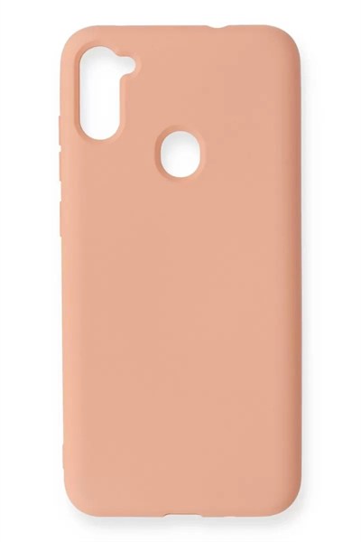 Mey İthalat®  Samsung Galaxy A11 Kılıf Nano içi Kadife Silikon - Pudra