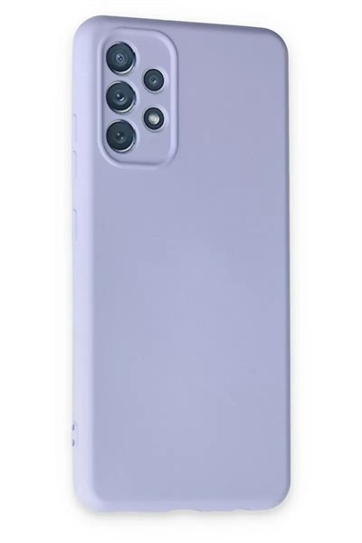 Mey İthalat®  Samsung Galaxy A13 4G Kılıf Nano içi Kadife Silikon - Lila
