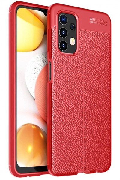 Mey İthalat®  Samsung Galaxy A13 4G Kılıf Auto Focus Kapak - Kırmızı