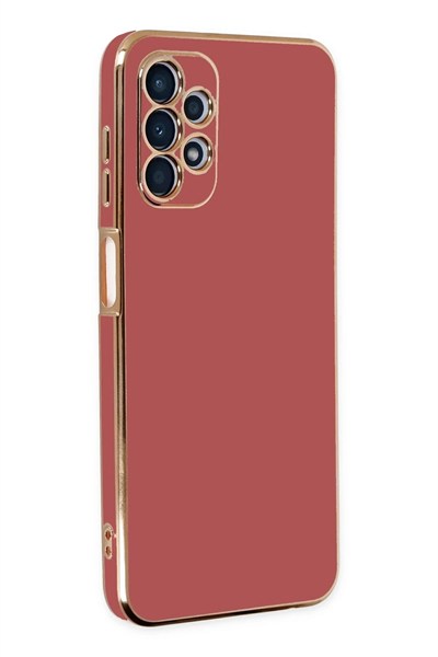 Mey İthalat®  Samsung Galaxy A13 4G Kılıf Volet Silikon - Kırmızı