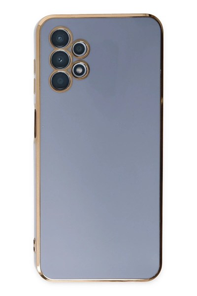 Mey İthalat®  Samsung Galaxy A13 4G Kılıf Volet Silikon - Mavi